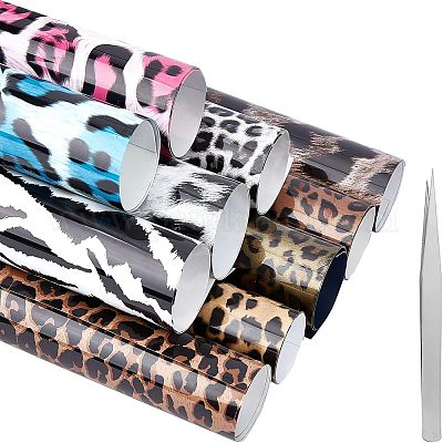 10 шт. 10-цветная виниловая термопленка DIY-NB0005-28-1-1