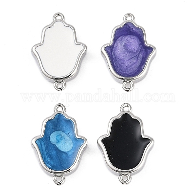 Стойка покрытие латунь эмаль религия хамса рука соединительные подвески KK-A234-020-P-1