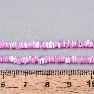 Нити бусин из натуральных трохоидных/трохус ракушек SSHEL-N040-21E-1