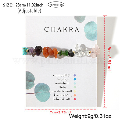 Разноцветные плетеные браслеты с бусинами и камнями FJ4689-1