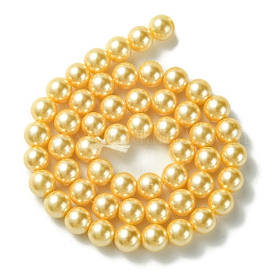 Экологичные стеклянные жемчужные бусины HY-A008-8mm-RB072-1