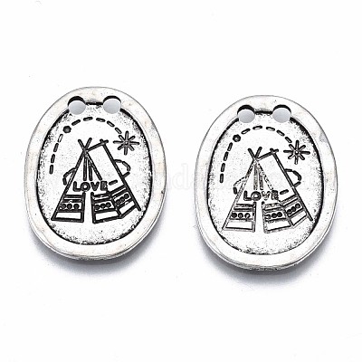 Соединители из сплава в тибетском стиле PALLOY-Q441-069-RS-1