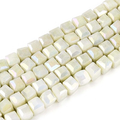 Антикоррозийные гальванические стеклянные бусины GLAA-T025-4mm-10D-1