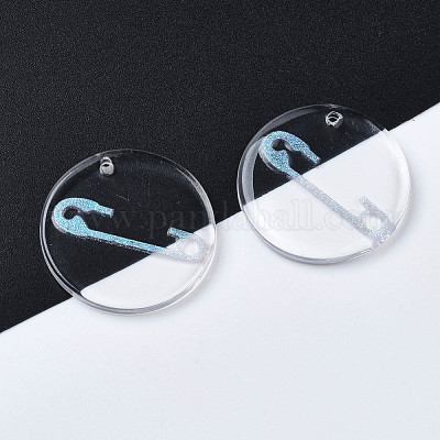 Прозрачные смоляные подвески RESI-N030-005B-1