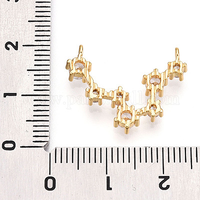 Латунные микро проложить кубического циркония подвески KK-N261-120H-G-1