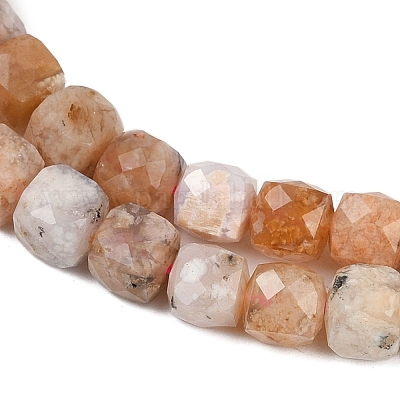 Натуральные вишневые агатовые бусины G-H078-C43-6mm-1