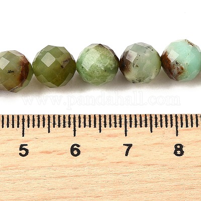 Натуральные хризопразные бисерные пряди G-G259-D15-5mm-1