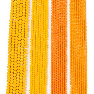 Непрозрачный сплошной цвет имитация нефрита стеклянные бусины пряди EGLA-A044-P4mm-D29-1