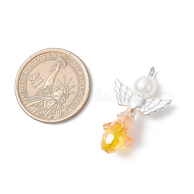 Подвески в виде ангела и цветка PALLOY-JF03792-1