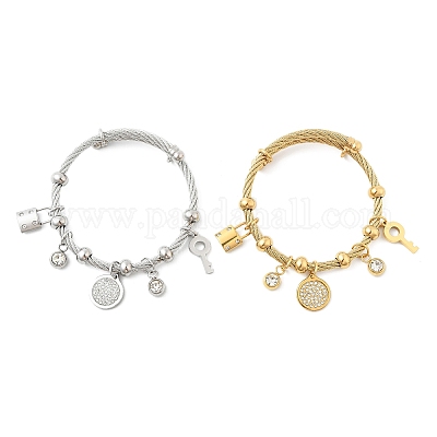 Браслеты из нержавеющей стали 304 BJEW-O163-02-1