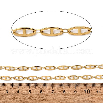 Овальные звенья цепи из нержавеющей стали 304 CHS-K023-07G-1