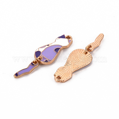 Подвески из экологически чистого сплава с эмалью ENAM-T011-84B-NR-1