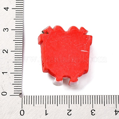 Кабошоны из непрозрачной смолы с рождественской уткой RESI-Q010-03F-1