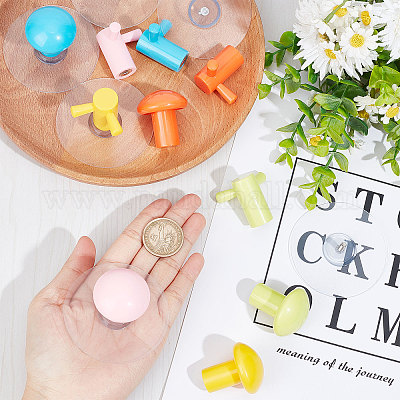 2 комплект из 2 настенных крючков-вешалок с ручкой из полипропилена AJEW-GF0006-83-1