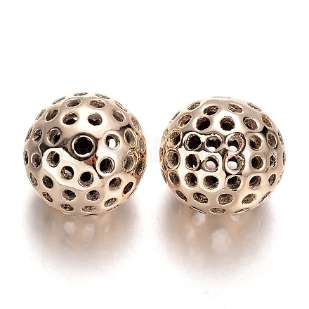 Perles rondes en alliage creux sans nickel PALLOY-J689-03G-NF-1