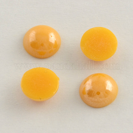 Pearlized Plated Opaque Glass Cabochons PORC-S801-4mm-14-1