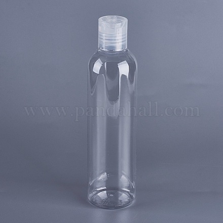 250 мл прозрачные пластиковые многоразовые бутылки с дисковой крышкой для домашних животных CON-BC0025-28-1