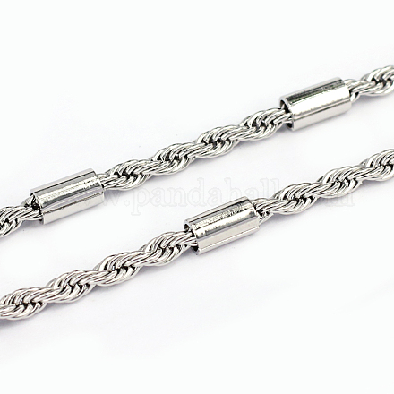 304 Stainless Steel Rope Chains CHS-L001-86-0.8mm-1