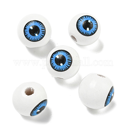 Набивные деревянные европейские бусины WOOD-G022-16A-1