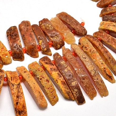 Nuggets Natural Agate Beads Strands G-F214-34B-1