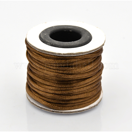 Cordons fil de nylon tressé rond de fabrication de noeuds chinois de macrame rattail NWIR-O002-11-1