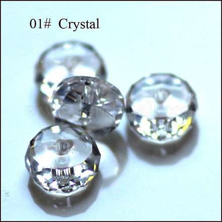 Abalorios de cristal austriaco de imitación X-SWAR-F078-4x8mm-01-1