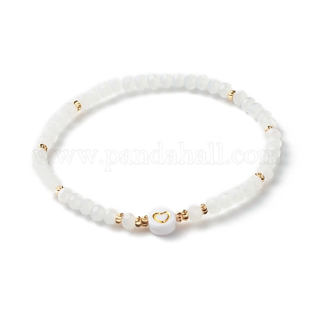 Perlas de vidrio estiran las pulseras BJEW-JB06576-02-1