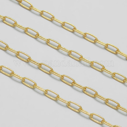 Brass Paperclip Chains CHC-I014-LG-NF-1