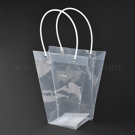 Bolsas de regalo de plástico pp trapezoidales para el día de San Valentín. ABAG-L015-01B-1