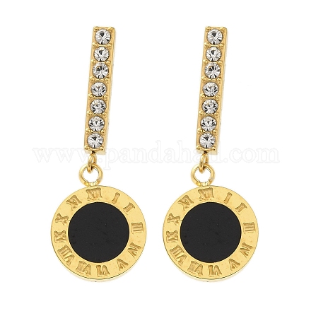 Женские серьги-гвоздики из нержавеющей стали с ионным покрытием (IP) EJEW-M024-04G-1