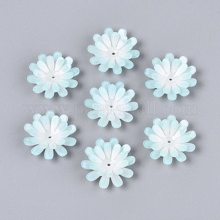 Колпачки для акриловых бусин в виде цветов SACR-T017-50B-1