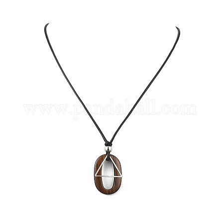 Овальные и треугольные подвески из латуни NJEW-JN05677-1