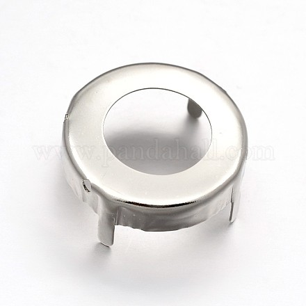 Плоские круглые латунные шпильки для пришивания KK-N0084-12-25mm-1
