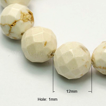 Natural Magnesite Beads Strands TURQ-P027-38-1