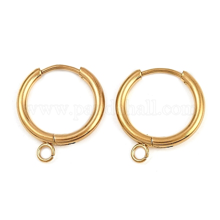 Фурнитура для сережек-колец из нержавеющей стали 304 STAS-B095-01G-1