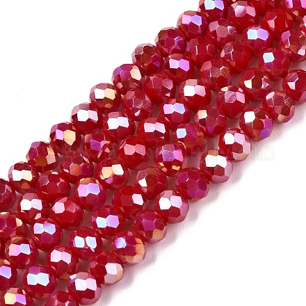 Стеклянные бусины с гальваническим покрытием  EGLA-A044-P4mm-B15-1