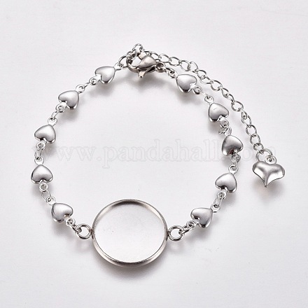 Créations de bracelet en 304 acier inoxydable STAS-L248-009P-1