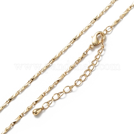 Laiton colliers de chaîne de lien NJEW-K123-03G-1