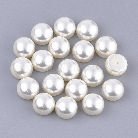 Perles d'imitation perles en plastique ABS OACR-Q175-8mm-02-1