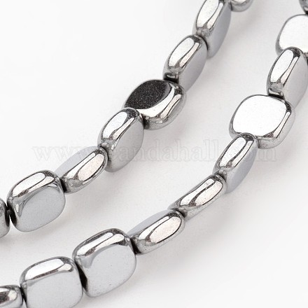 Chapelets de perles en hématite synthétique sans magnétiques G-I175-30D-1