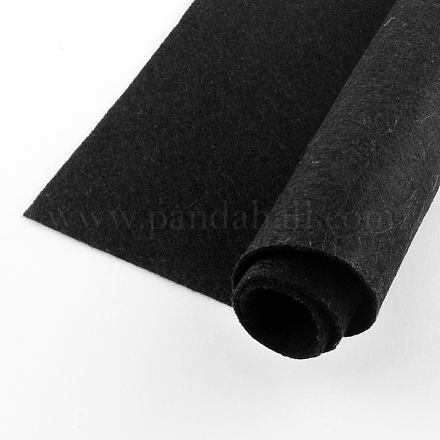 DIYクラフト用品不織布刺繍針フェルト  長方形  ブラック  298~300x198~200x2mm DIY-Q008-01-1