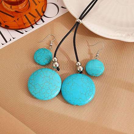 Комплекты из ожерелий и серег-подвесок из сплава FS-WG3CE4D-02-1