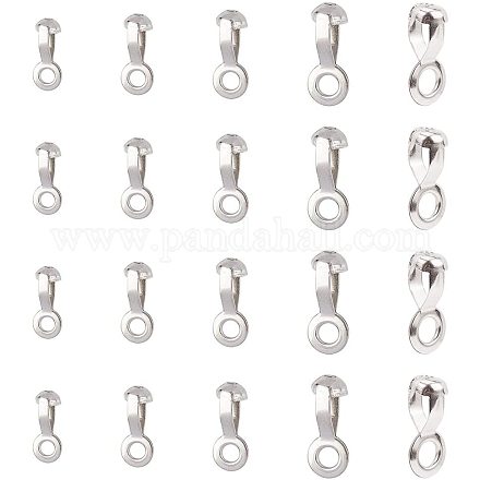 NBEADS 70 Pcs Ball Chain Pull Loop Connectors STAS-NB0004-27P-1