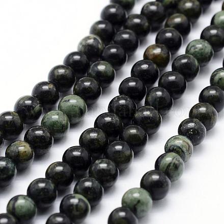 Brins de perles de jaspe verts naturels G-P326-05-6mm-1
