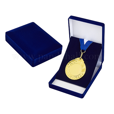 Бархатные коробки для упаковки медалей CON-WH0086-182B-1
