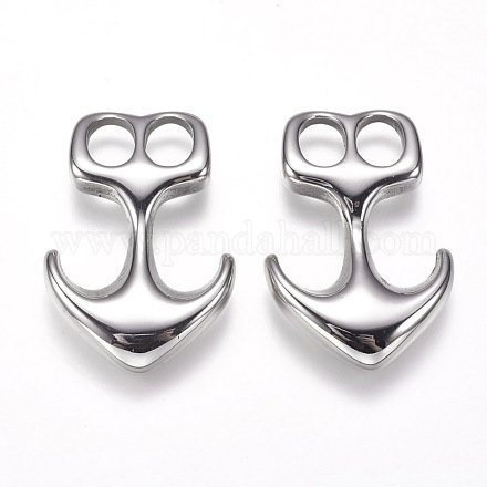 304 Stainless Steel Hook Clasps STAS-I082-20P-1