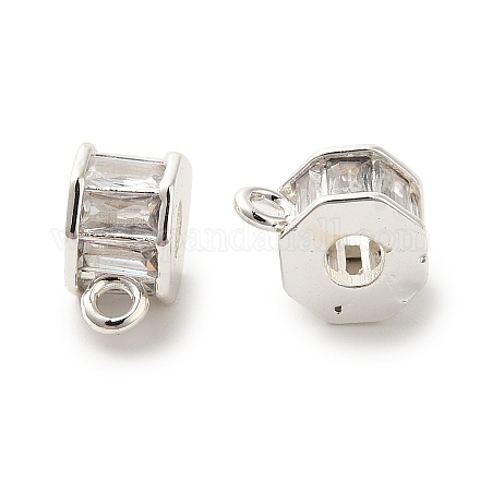 Колонна латунные микропаве кубический цирконий трубчатые дужки KK-C072-05B-S-1