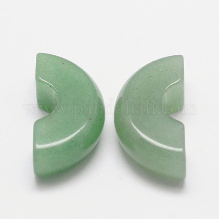 Arched Natural Green Aventurine No Hole/Undrilled G-K048-02-1