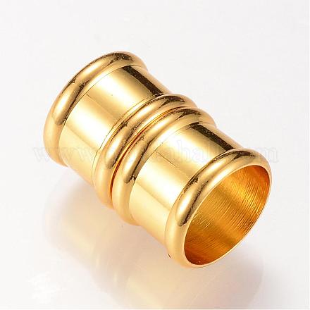 Brass Magnetic Clasps with Glue-in Ends KK-R052-22G-1