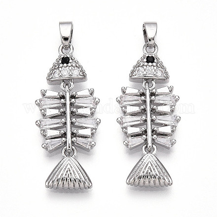 Латунные микро проложить кубического циркония подвески KK-N257-07P-1